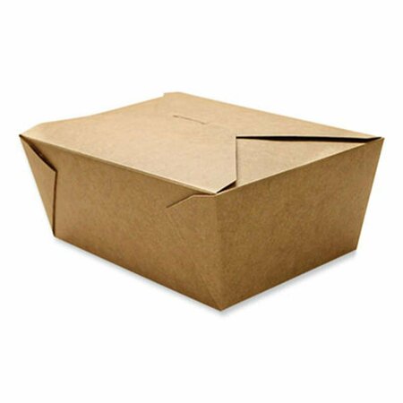 GEN PAPERBOX4 1120 oz Paper Reclosable Kraft Take-Out Togo Container - 160 Count GENPAPERBOX4